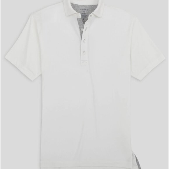 johnnie-O Linxter Cotton Blend Performance Polo White Size Large NWT - Picture 1 of 6